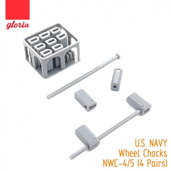 1/48 US Navy Wheel Chocks NWC-4/5 (4 Pairs) 1/48 US Navy Wheel Chocks NWC-4/5 (4 Pairs)