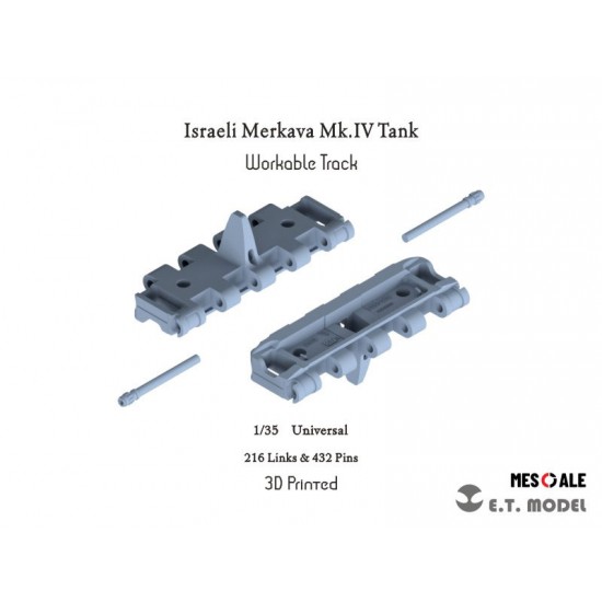 1/35 Israeli Merkava Mk.IV Tank Workable Track (3D Printed) 1/35 Israeli Merkava Mk.IV Tank Workable Track (3D Printed)