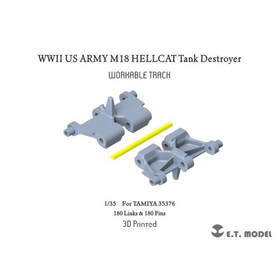 1/35 WWII US Army M18 HELLCAT Tank Destroyer Workable Track for Tamiya kit #35376 1/35 WWII US Army M18 HELLCAT Tank Destroyer Workable Track for Tamiya kit #35376
