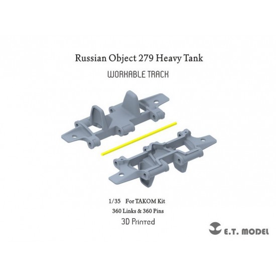 1/35 Russian Object279 Heavy Tank Workable Track (3D Printed) for Takom kits 1/35 Russian Object279 Heavy Tank Workable Track (3D Printed) for Takom kits