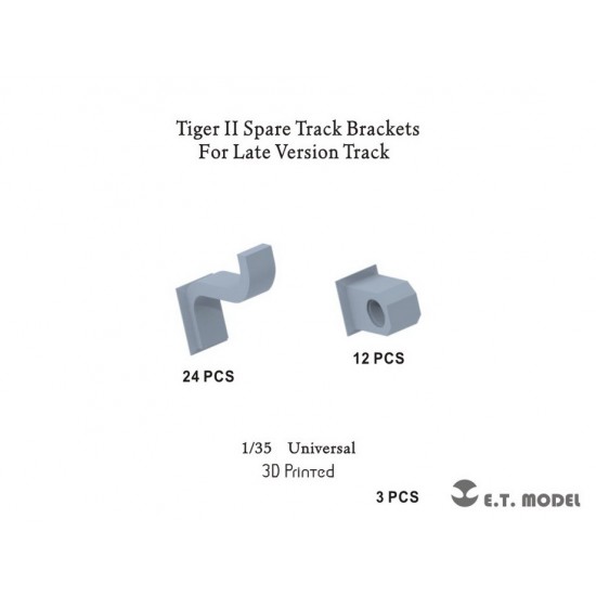 1/35 Tiger II Spare Track Brackets (for Late Version Track) 1/35 Tiger II Spare Track Brackets (for Late Version Track)
