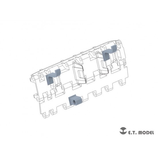 1/35 Tiger II/Jagdtiger Spare Track Brackets (For Common Version Track) 1/35 Tiger II/Jagdtiger Spare Track Brackets (For Common Version Track)