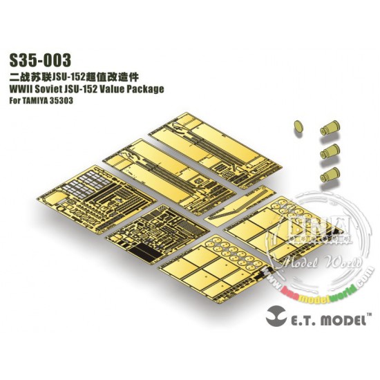 1/35 WWII Soviet JSU-152 Value Upgrade Pack for Tamiya kit 35303 1/35 WWII Soviet JSU-152 Value Upgrade Pack for Tamiya kit 35303