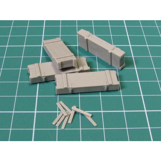 1/35 Wooden Ammo Boxes for 7.5cm Pak 40 1/35 Wooden Ammo Boxes for 7.5cm Pak 40