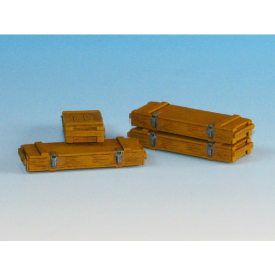 1/35 Wooden Ammo Boxes for 7.5cm Pak 40 1/35 Wooden Ammo Boxes for 7.5cm Pak 40