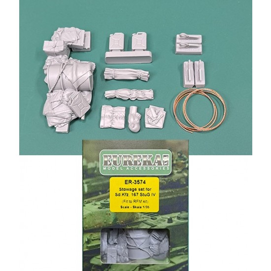 1/35 SdKfz.167 Sturmgeschutz IV Stowage Set for Rye Field Model #5060 1/35 SdKfz.167 Sturmgeschutz IV Stowage Set for Rye Field Model #5060