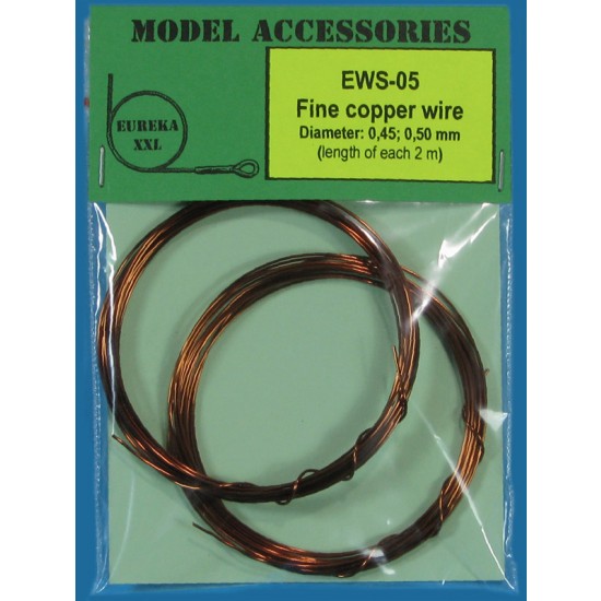 Fine Copper Wires (Dia. 0.45mm/0.50mm, each length: 2m) Fine Copper Wires (Dia. 0.45mm/0.50mm, each length: 2m)