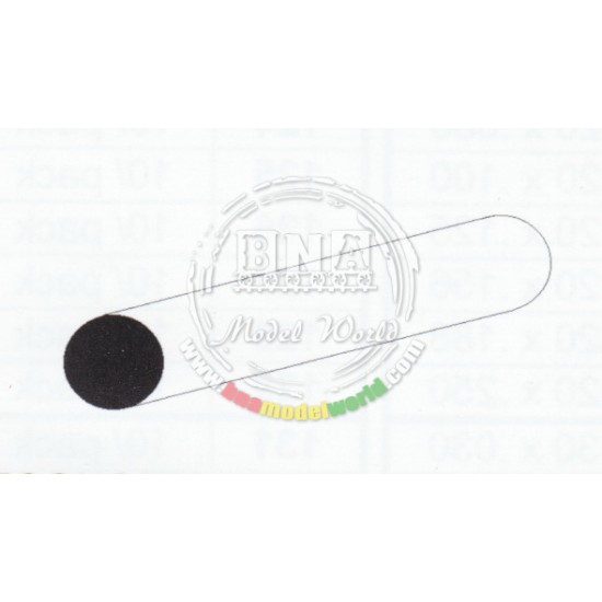 White Styrene Round Rod Diameter: 1.6mm/.062 - 8pcs Length: 35cm (14)