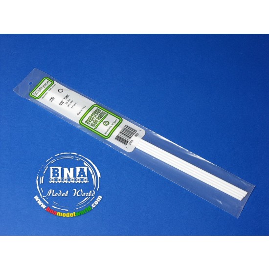 White Styrene Round Tubing Diameter: 4.0mm/.156 - 4pcs Length: 35cm (14) White Styrene Round Tubing Diameter: 4.0mm/.156 - 4pcs Length: 35cm (14)