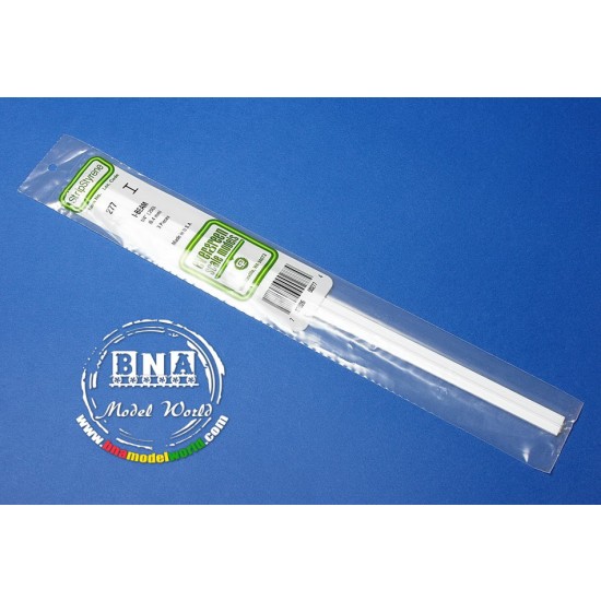 White Styrene I-Beam 6.3mm /.25 3pcs Length: 35cm (14) White Styrene I-Beam 6.3mm /.25 3pcs Length: 35cm (14)