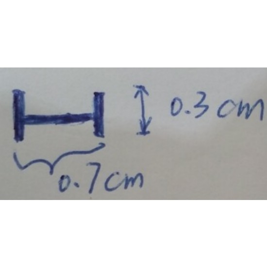 White Styrene I-Beam 6.3mm /.25 3pcs Length: 35cm (14) White Styrene I-Beam 6.3mm /.25 3pcs Length: 35cm (14)