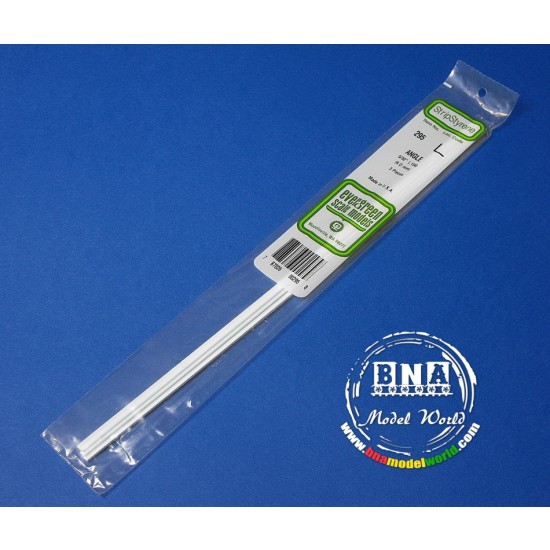 White Styrene Angle 4.0mm/.156 3pcs Length: 35cm (14) White Styrene Angle 4.0mm/.156 3pcs Length: 35cm (14)