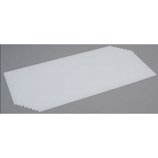 Opaque White Styrene Sheet (Size: 8 x 21; Thickness: .06/1.5mm) 2pcs Opaque White Styrene Sheet (Size: 8 x 21; Thickness: .06/1.5mm) 2pcs