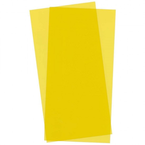 Oriented Polystyrene Transparent Yellow Sheet (Size: 6 x 12; Thickness: .01/0.25mm)2pcs Oriented Polystyrene Transparent Yellow Sheet (Size: 6 x 12; Thickness: .01/0.25mm)2pcs