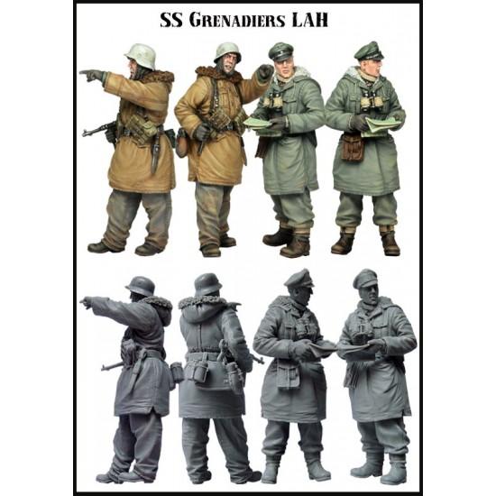 1/35 WWII German SS Grenadiers LAH Set #4 (2 Figures)