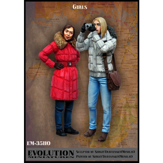 1/35 Civilian Girls / Travellers Holding a Camera (2 figures) 1/35 Civilian Girls / Travellers Holding a Camera (2 figures)