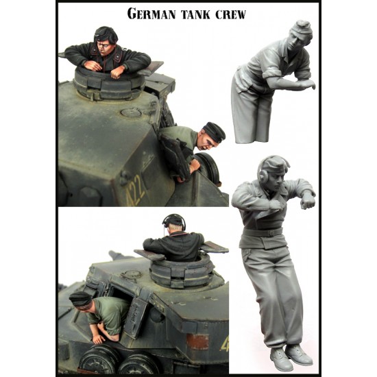1/35 German Tank Crew - Leaning (2 Figures)