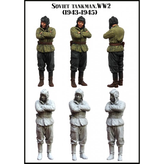 1/35 WWII Soviet Tankman 1943-1945 (1 Figure) 1/35 WWII Soviet Tankman 1943-1945 (1 Figure)