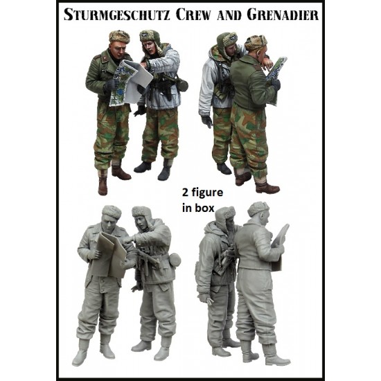 1/35 Sturmgeschutz Crew and Grenadier (2 figures) 1/35 Sturmgeschutz Crew and Grenadier (2 figures)