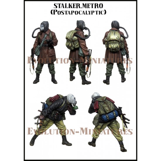 1/35 Post Apocalyptic Stalker Metro (2 figures)