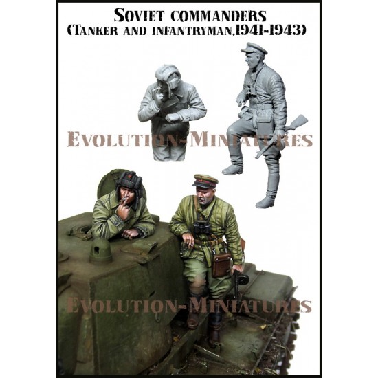 1/35 Soviet Commanders - Tanker & Infantry Man 1941-1943 (2 figures) 1/35 Soviet Commanders - Tanker & Infantry Man 1941-1943 (2 figures)