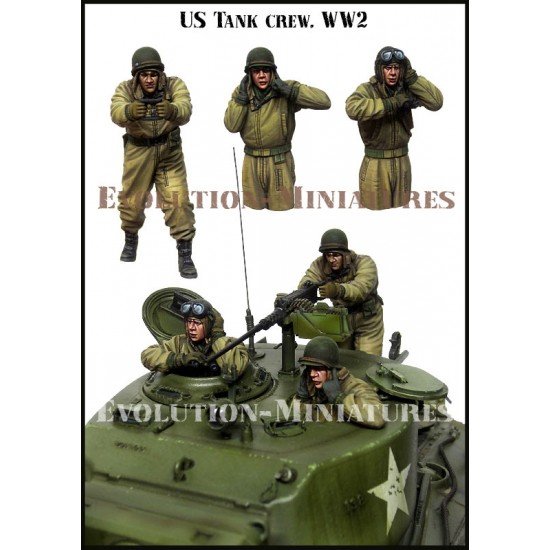 1/35 WWII US Tank Crews (3 figures) 1/35 WWII US Tank Crews (3 figures)