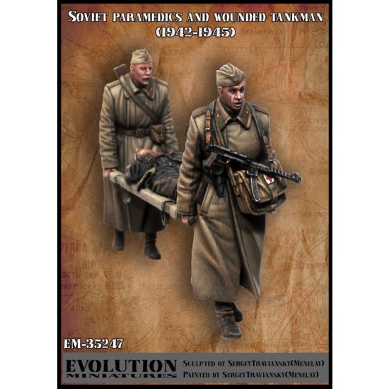 1/35 Soviet Paramedics and Wounded Tankman 1943-1945 (3 figures) 1/35 Soviet Paramedics and Wounded Tankman 1943-1945 (3 figures)