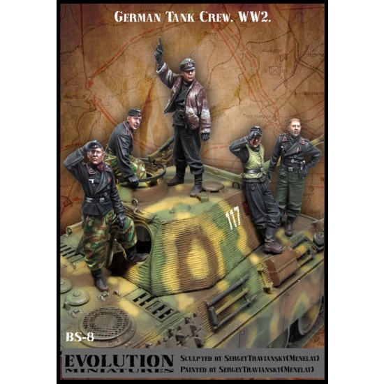 1/35 WWII German Tank Crews Set (5 figures) 1/35 WWII German Tank Crews Set (5 figures)