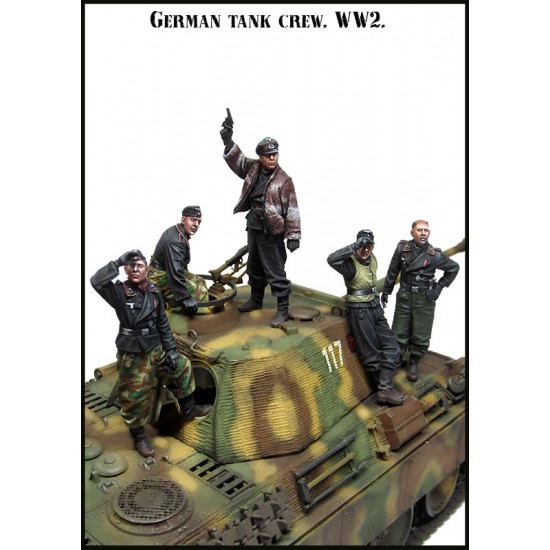 1/35 WWII German Tank Crews Set (5 figures) 1/35 WWII German Tank Crews Set (5 figures)