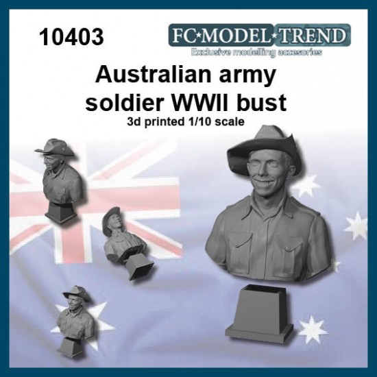 1/10 WWII Australian Soldier Bust 1/10 WWII Australian Soldier Bust