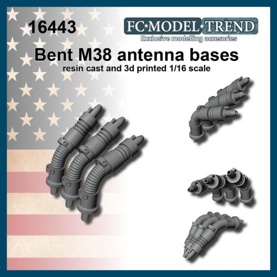 1/16 M38 Antenna Bases 1/16 M38 Antenna Bases