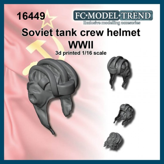 1/16 WWII Soviet Tanker Helmet 1/16 WWII Soviet Tanker Helmet