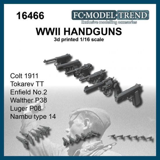 1/16 WWII Hand Guns Colt 1911 Tokarev TT and more 1/16 WWII Hand Guns Colt 1911 Tokarev TT and more