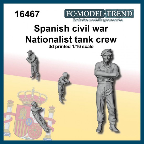 1/16 Spanish Civil War Nationalist Tank Crew 1/16 Spanish Civil War Nationalist Tank Crew