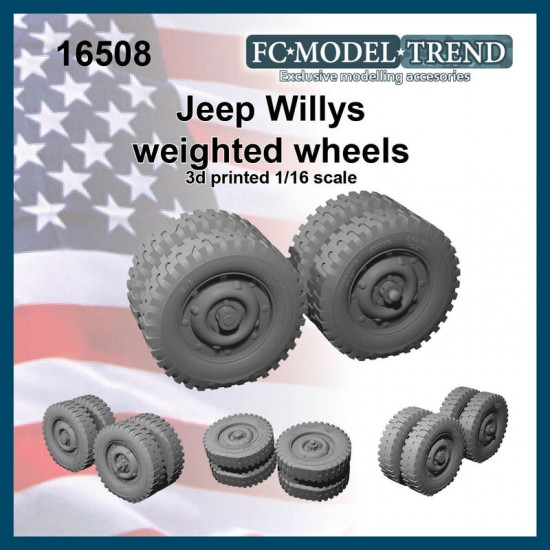 1/16 Jeep Weighted Wheels 1/16 Jeep Weighted Wheels
