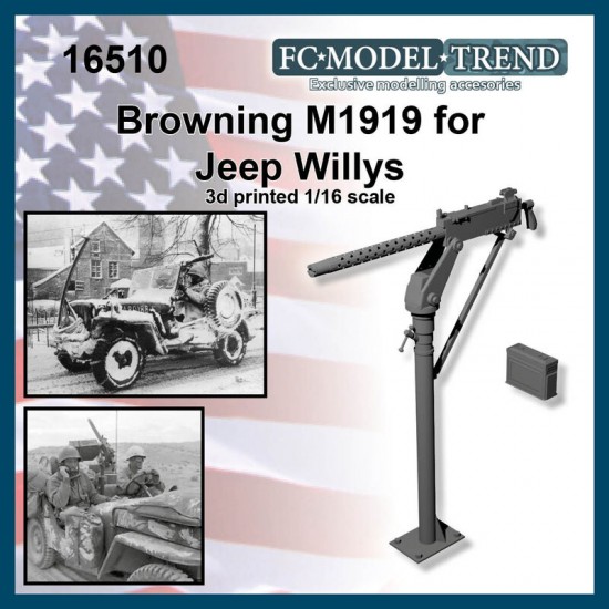 1/16 Jeep Willys Browning M1919 1/16 Jeep Willys Browning M1919