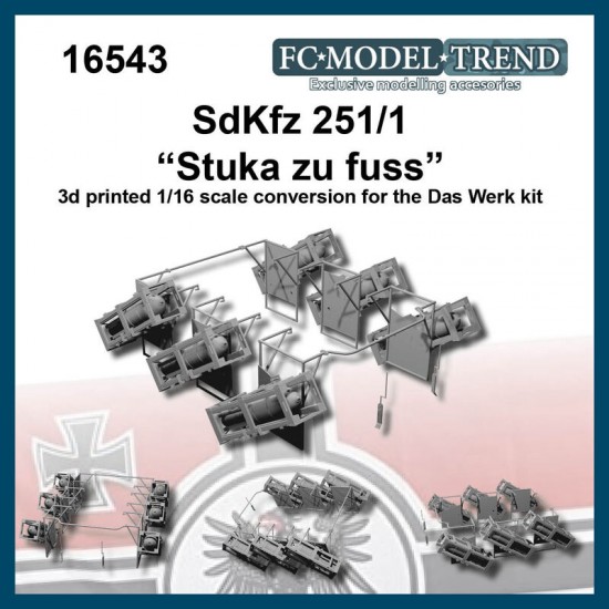 1/16 Sdkfz 251/1 Stuka Zu Fuss Conversion set for Das Werk kit 1/16 Sdkfz 251/1 Stuka Zu Fuss Conversion set for Das Werk kit
