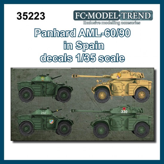 1/35 Panhard AML-60 & 90 in Spain Decals 1/35 Panhard AML-60 & 90 in Spain Decals