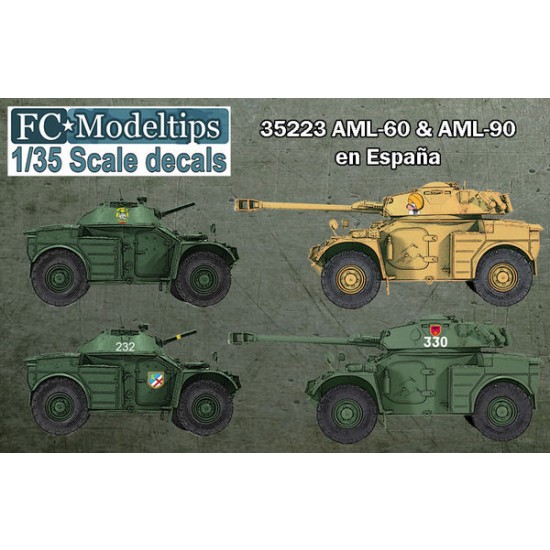 1/35 Panhard AML-60 & 90 in Spain Decals 1/35 Panhard AML-60 & 90 in Spain Decals