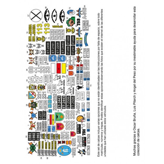 1/35 Panhard AML-60 & 90 in Spain Decals 1/35 Panhard AML-60 & 90 in Spain Decals