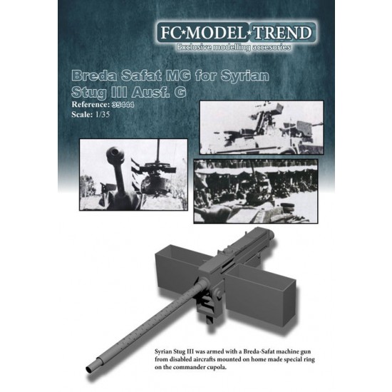 1/35 Syrian StuG.III Breda-Safat 7.7mm MG Correction Set for Dragon kits 1/35 Syrian StuG.III Breda-Safat 7.7mm MG Correction Set for Dragon kits