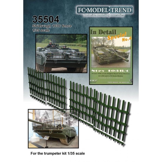 1/35 Stridsvagn 103C Fence for Trumpeter kits