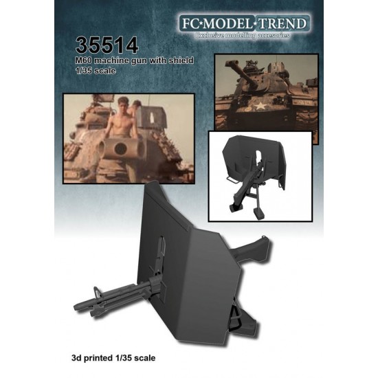 1/35 M60 with Shield and Mount 1/35 M60 with Shield and Mount