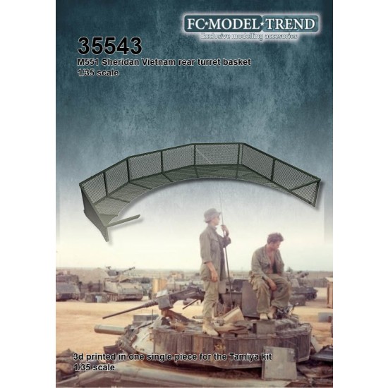 1/35 Vietnam War M551 Sheridan Rear Turret Basket for Tamiya kits 1/35 Vietnam War M551 Sheridan Rear Turret Basket for Tamiya kits