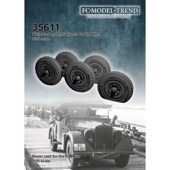 1/35 Kfz.1 Weighted Wheels for ICM kits 1/35 Kfz.1 Weighted Wheels for ICM kits