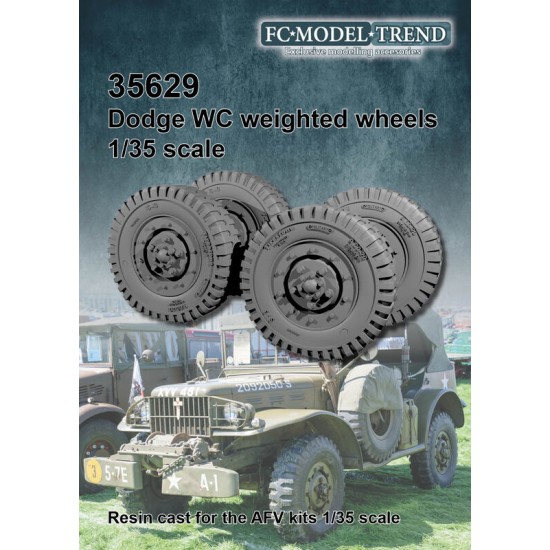 1/35 Dodge WC Weighted Wheels for AFV Club kits 1/35 Dodge WC Weighted Wheels for AFV Club kits