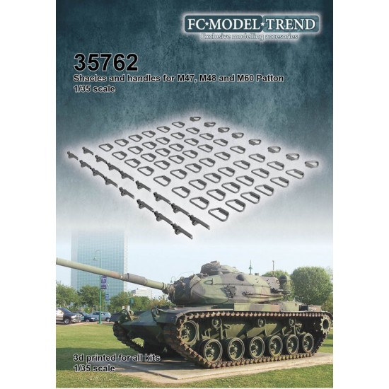 1/35 M47, M48 and M60 Patton Shackles and Handles 1/35 M47, M48 and M60 Patton Shackles and Handles