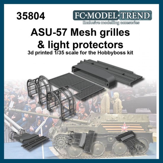 1/35 ASU-57 Mesh Grilles & Light Protectors for HobbyBoss kits 1/35 ASU-57 Mesh Grilles & Light Protectors for HobbyBoss kits