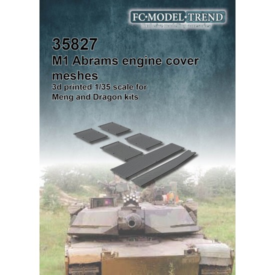 1/35 M1 Abrams Mesh Grilles for Meng/Dragon kits
