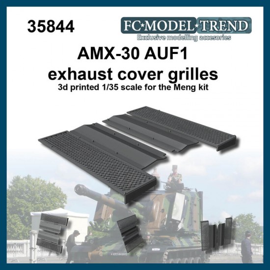 1/35 AMX-30 AUF1 Exhaust Covers for Meng Models 1/35 AMX-30 AUF1 Exhaust Covers for Meng Models